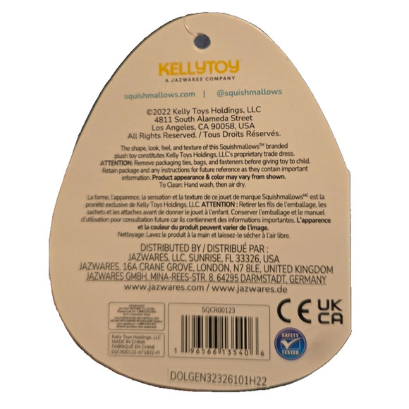 Squishmallows 8” Brody Blue Dinosaur Plush Toy – Kellytoy Soft Stuffed Animal - Picture 4 of 5